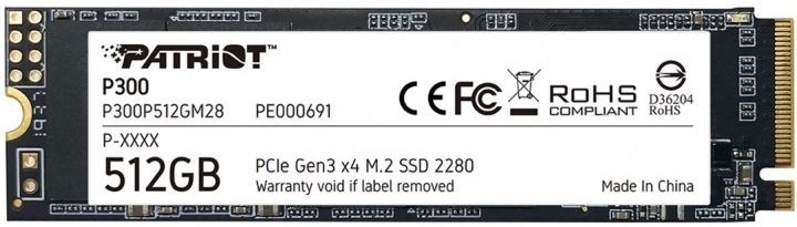 SSD Накопичувач M.2 Patriot NVMe PCIe 3.0 x4 512GB 2280 P300 P300P512GM28 - фото - №0