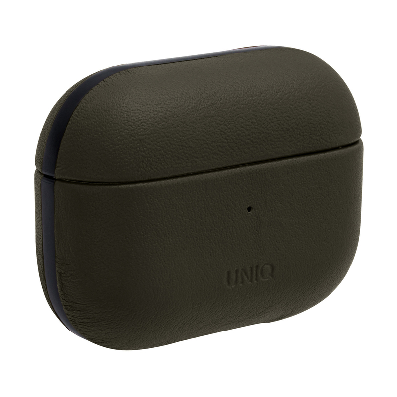 Чохол Uniq Terra Genuine Leather Snap Case - Pine (Olive) для AirPods Pro фото
