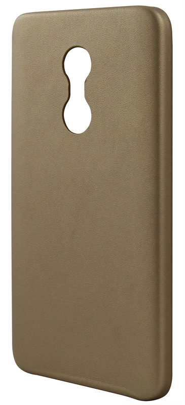 Чехол-накладка Gio Case Ultra-Thin Leather Gold для Xiaomi Redmi Note 4 фото