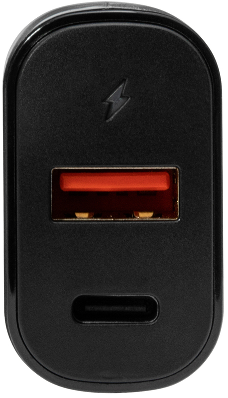 Универсальное сетевое ЗУ BlackBox (2UTR2038-QP) USB-A + USB-C max 20W (Black) фото