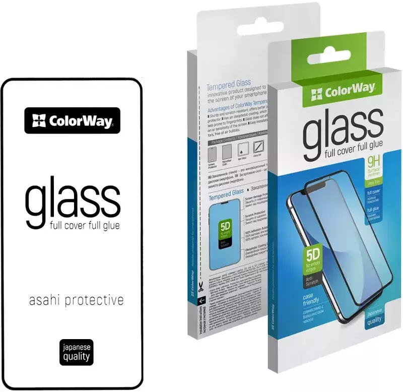 Защитное стекло для Samsung Galaxy S24 Plus ColorWay 9H FC glue black (CW-GSFGSG926-BK) фото
