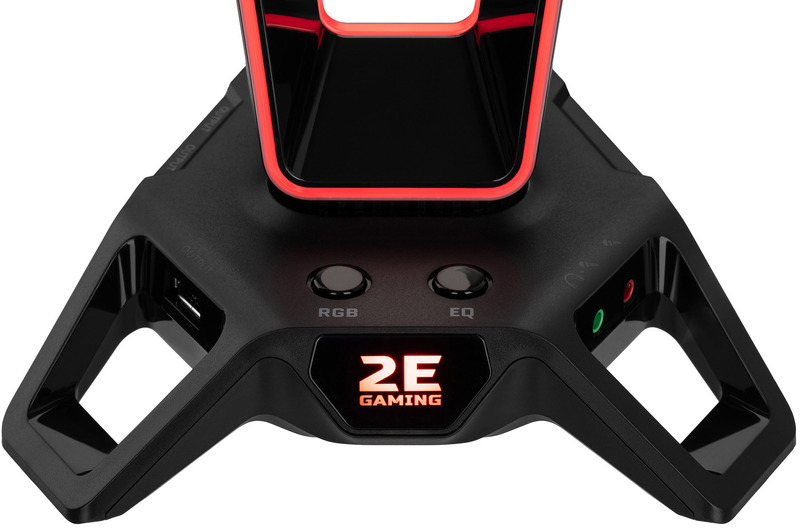 Підставка для навушників 3 в 1 2E GAMING GST330 RGB 7.1 USB (Black) 2E-GST330UB фото