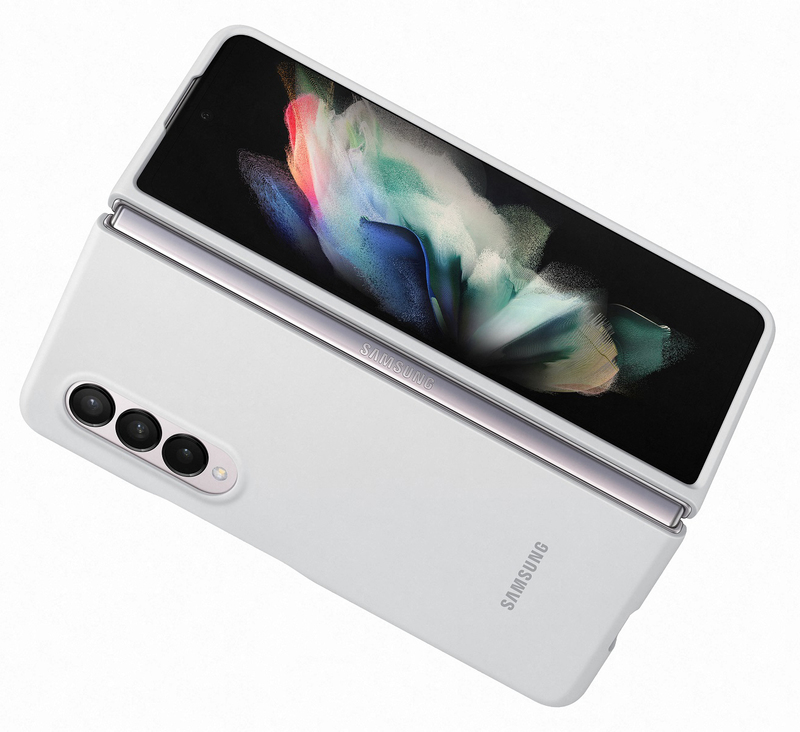 Чохол для Samsung Fold 3 Silicone Cover (White) EF-PF926TWEGRU фото