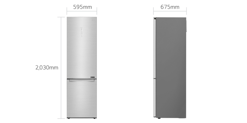 Двухкамерный холодильник LG GW-B509PSAX фото