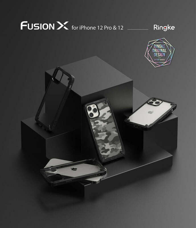 Чохол Ringke Fusion X для iPhone 12/12 Pro (Black) фото
