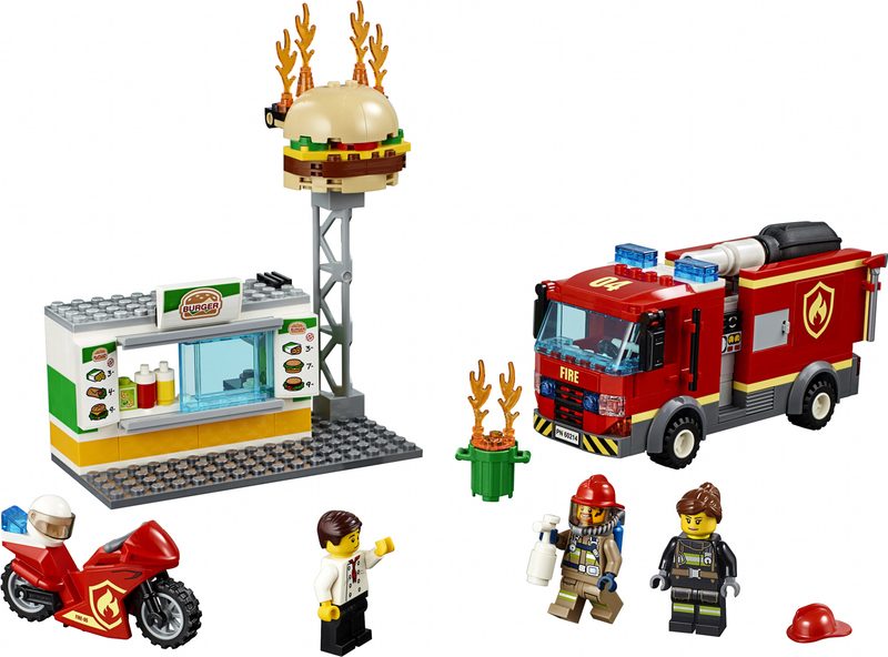 Конструктор LEGO City Пожежа в бургер-барі 60214 фото