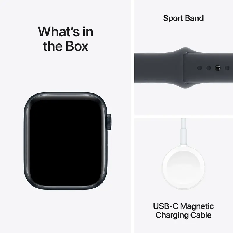 Apple Watch SE GPS + Cellular 40mm Midnight Aluminium Case with Midnight Sport Band - M/L - фото - №6