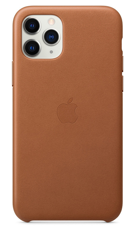 Чохол Apple Leather Case (Saddle Brown) MWYD2ZM/A для iPhone 11 Pro фото