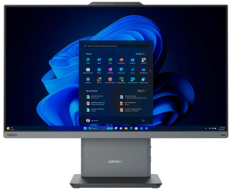 Моноблок Lenovo ThinkCentre neo 50a 24 Gen 5 Luna Grey (12SC000RUI) - фото - №0