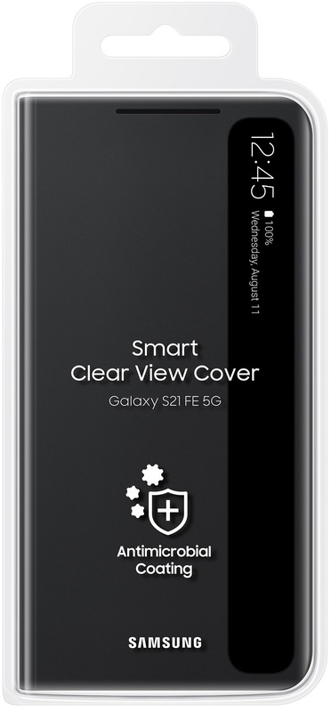 Чохол для Samsung S21 FE Samsung Smart Clear View Cover (Dark Gray) EF-ZG990CBEGRU фото