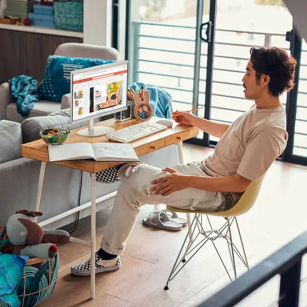 Моноблок HP All-in-One 22-dg0002ua White (C31F4EA) - фото - №7