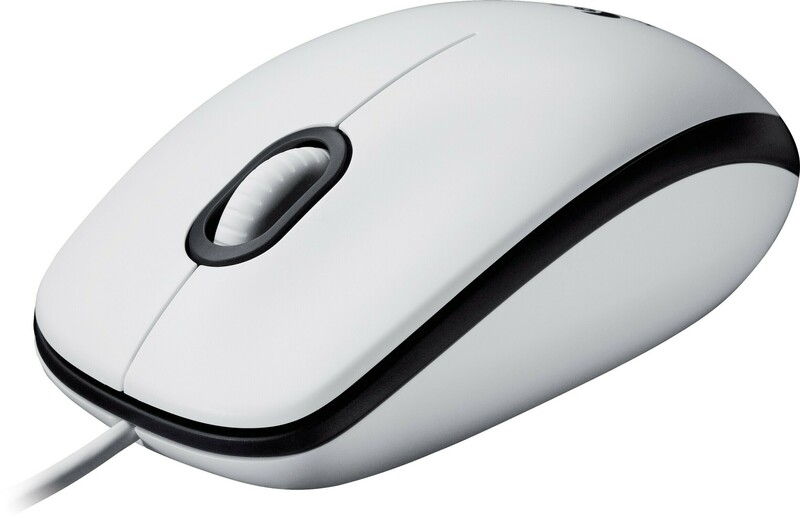Миша Logitech M100 (White) 910-005004 - фото - №1