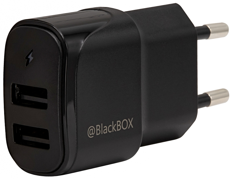 Універсальне мережеве ЗП BlackBox (2UTR2038) 2x USB-A 2.4A 2UTR2038 фото