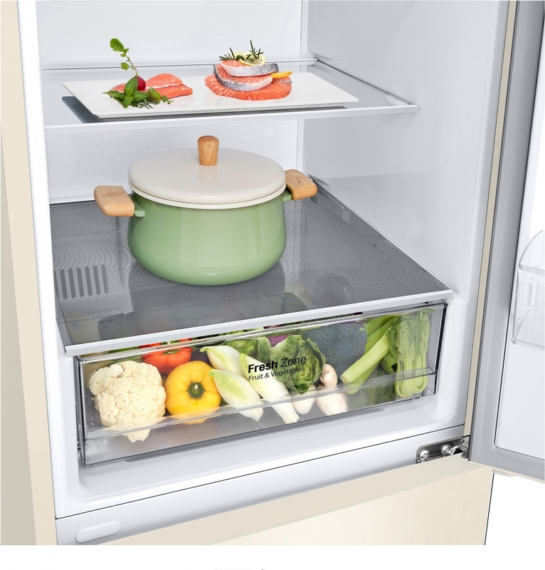Двокамерний холодильник LG GA-B459CEWM фото