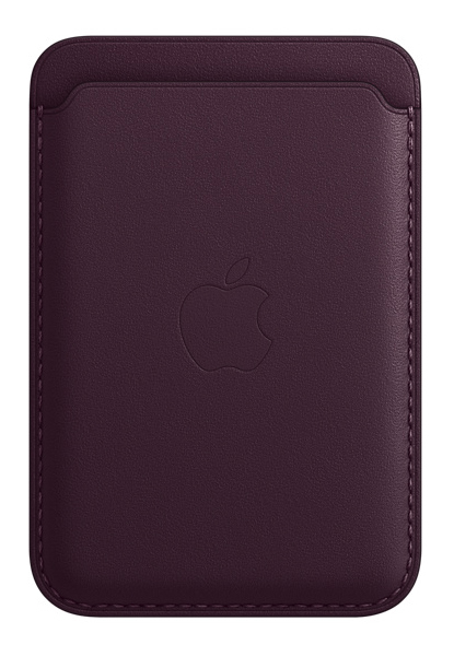 Чохол iPhone Leather Wallet with MagSafe (Dark Cherry) MM0T3ZE/A фото
