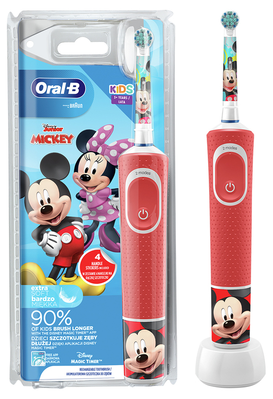 Електрична зубна щітка ORAL-B (3+) D100.413.2K Mickey типу 3710 (4210201384298) фото