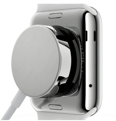 Кабель для зарядки Apple Watch с магнитным креплением 1m (White) MKLG2 фото