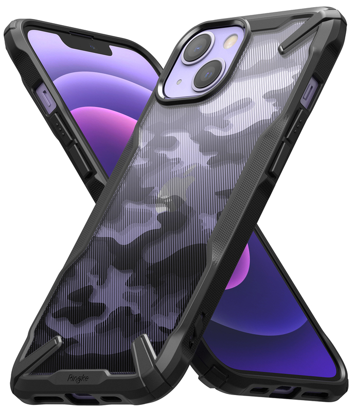 Чехол Ringke FUSION X DESIGN iPhone 13 (Camo Black) FX545E73 фото