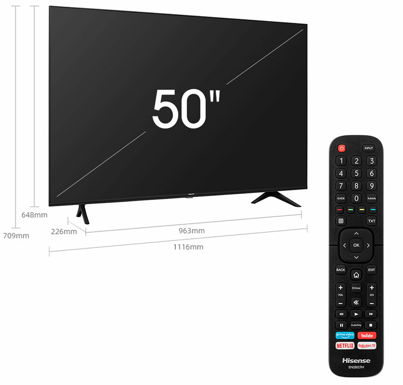 Телевізор Hisense 50" 4K Smart TV (50A7100F) фото