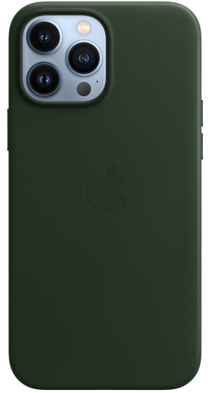 Чохол iPhone 13 Pro Max Leather Case with MagSafe (Sequoia Green) MM1Q3ZE/A фото