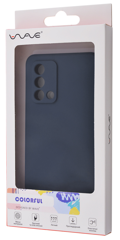 Чохол для OPPO A74 WAVE Colorful Case (Black) - фото - №3