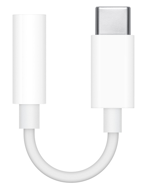 Адаптер Apple USB-C to 3.5mm Аудiо (MW2Q3) бiлий фото