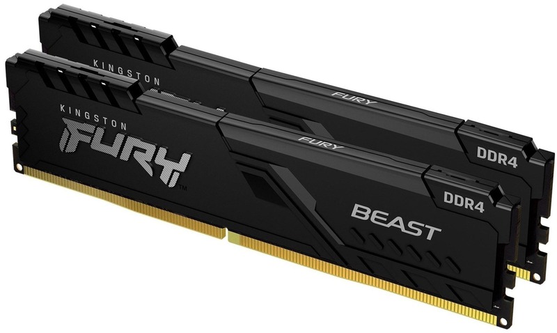 Оперативна пам'ять Kingston Fury Beast DDR4 3200 32GB (KF432C16BBK2/32) - фото - №1