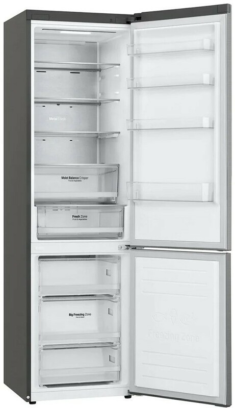 Двокамерний холодильник LG GA-B509MMQM фото