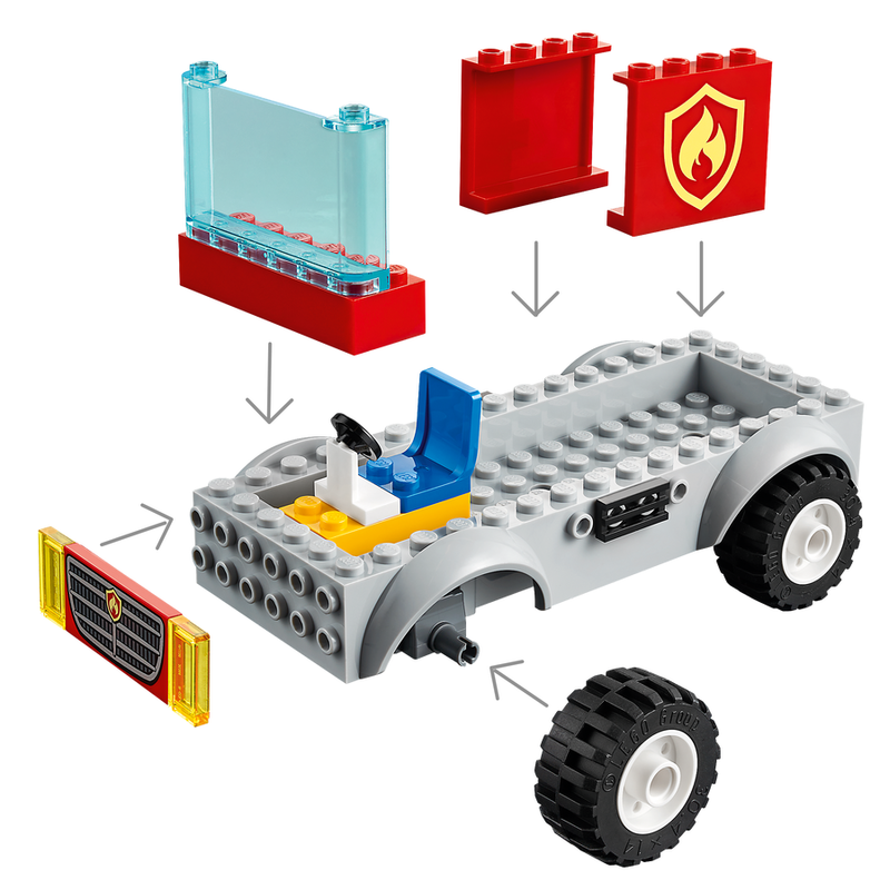 Конструктор LEGO City Пожежна машина із драбиною 60280 фото
