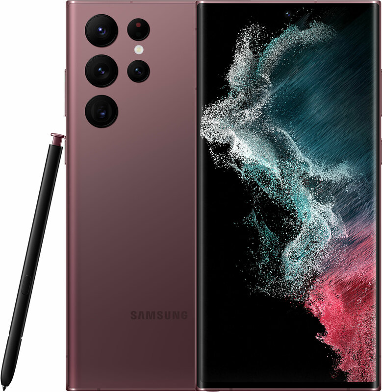 Samsung Galaxy S22 Ultra 2022 S908B 8/128GB Burgundy (SM-S908BDRDSEK) фото