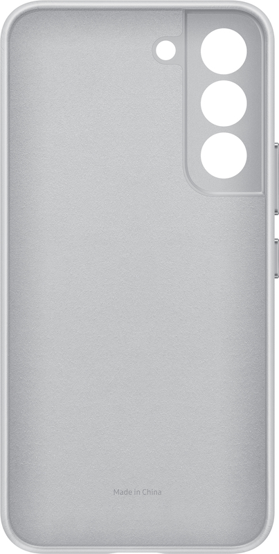 Чохол для Samsung s22 Leather Cover (Light Gray) фото