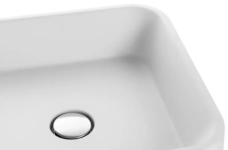 Раковина GRANADO Lalin white gel + Сифон + донний клапан 65мм Nova Plast на раковину фото