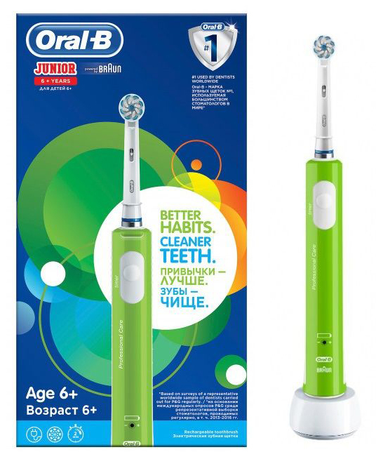 Дитяча електрична зубна щітка Braun Oral-B D 16.513.1 Junior фото