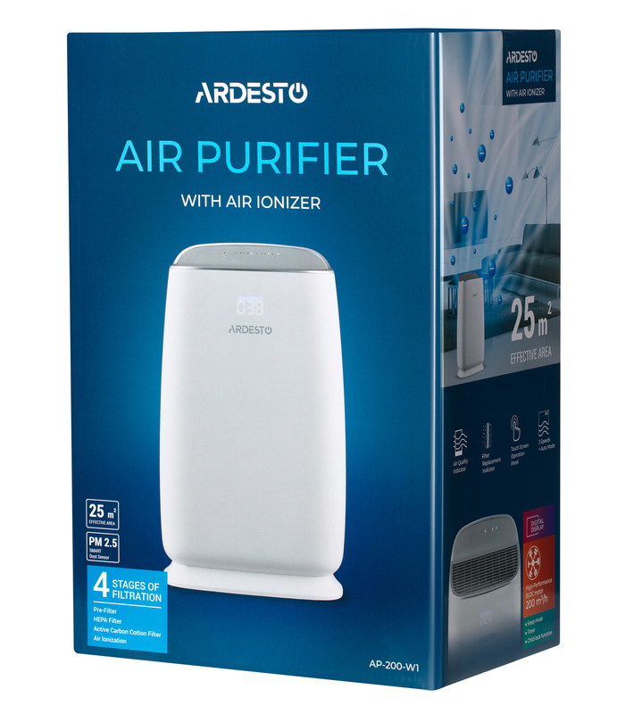 Очищувач повітря Ardesto AP-200-W1 фото