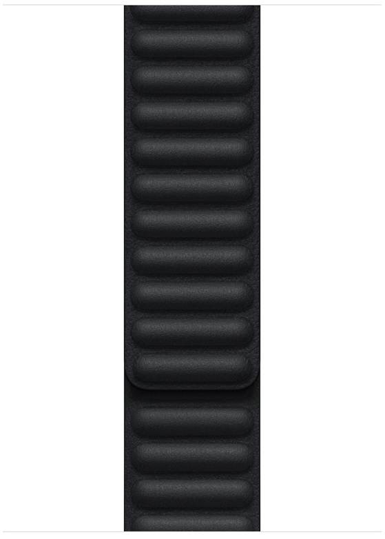 Ремінець для годинника Apple Watch 45 (Midnight) Leather Link S/M-ZML ML813ZM/A фото