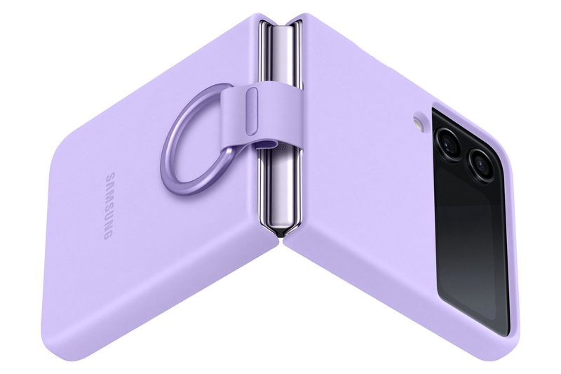 Чохол для Samsung Flip 4 Silicone Cover with Ring (Bora Purple) EF-PF721TVEGUA фото