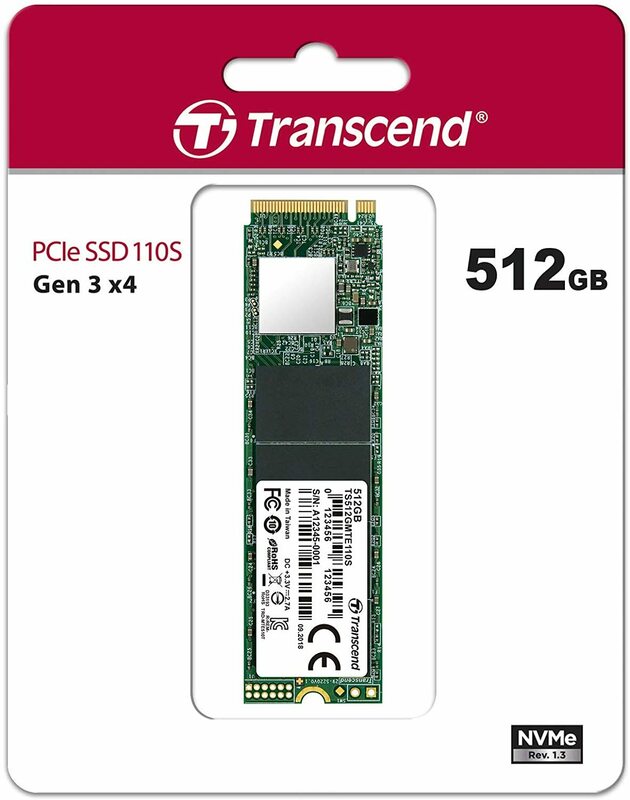 SSD Накопитель Transcend M.2 NVMe PCIe 3.0 4x 512GB MTE110 2280 TS512GMTE110S фото
