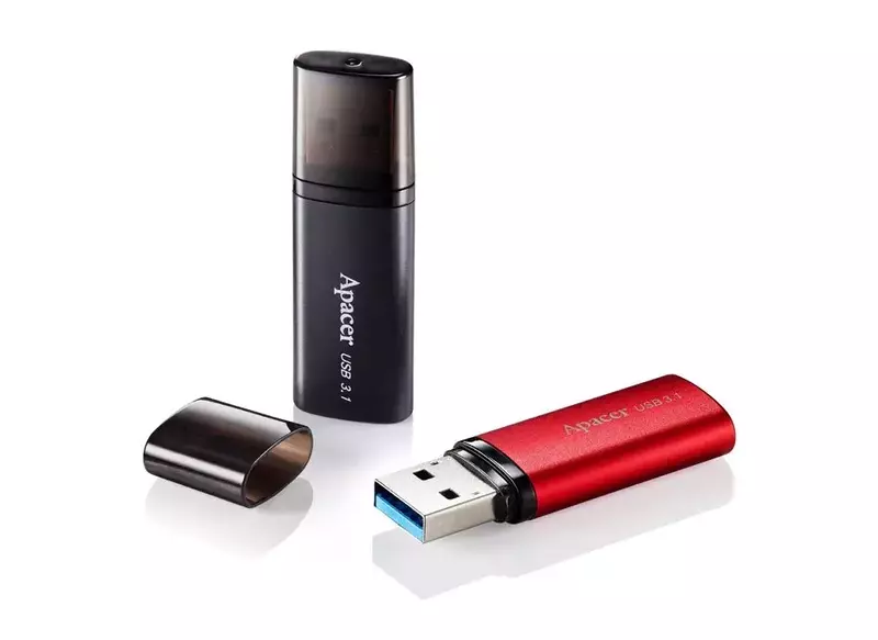 USB-Flash Apacer 64GB USB 3.1 AH25B Чорний - фото - №3