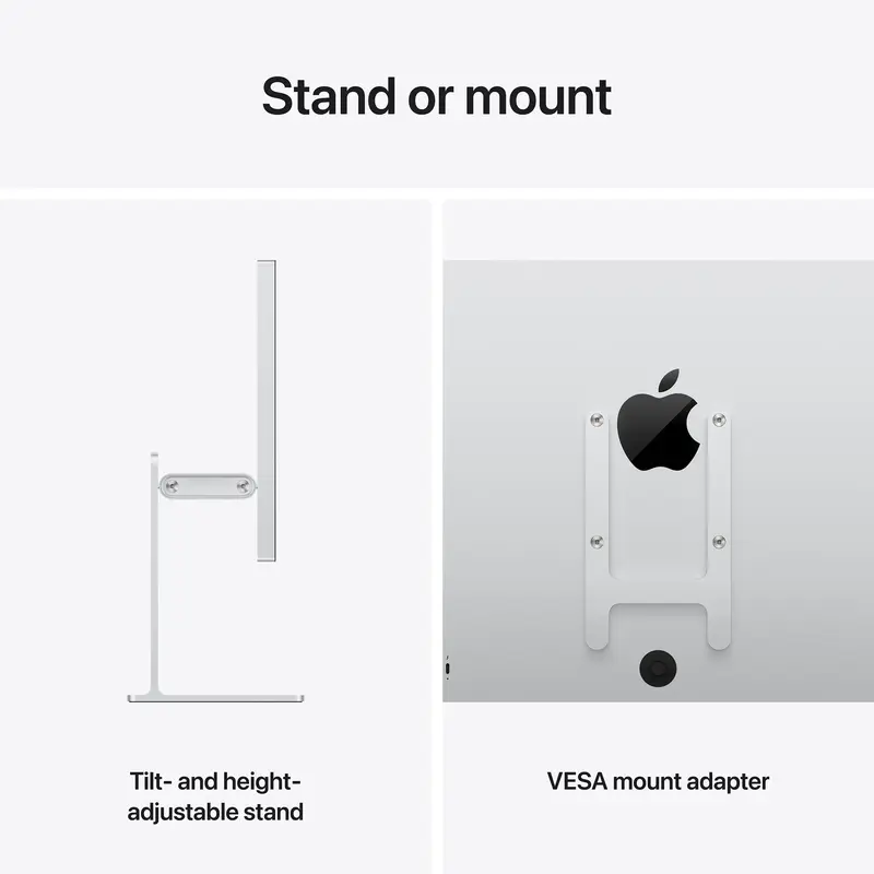Apple Studio Display XDR - Standard Glass - Tilt- and Height-Adjustable Stand (MFEL4) - фото - №6