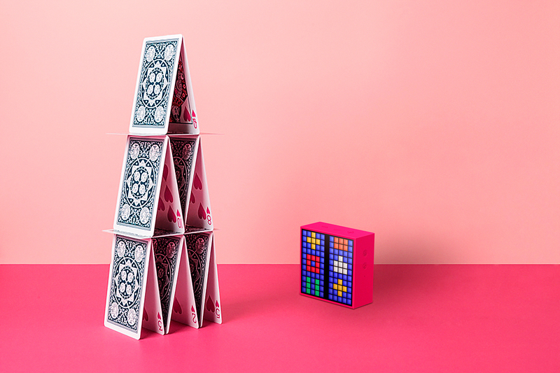 Акустика багатофункціональна Divoom TimeBox mini (pink) фото