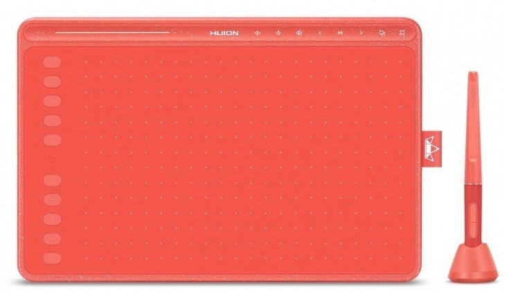 Графічний планшет Huion HS611 (Coral red) фото