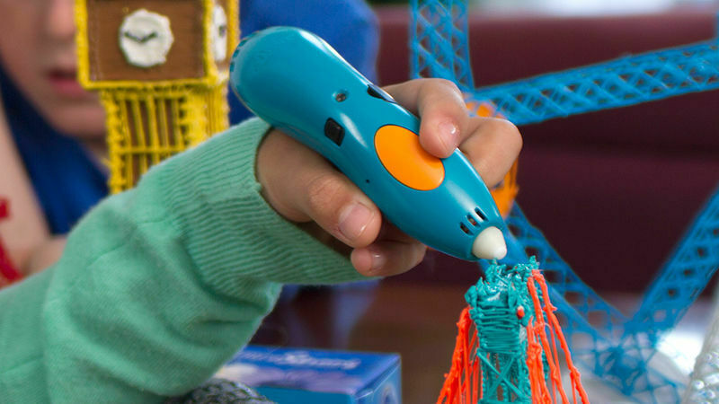 3D-ручка 3Doodler Start для детского творчества - Креатив (48 стержней) Blue (3DS-ESST-E-R) фото