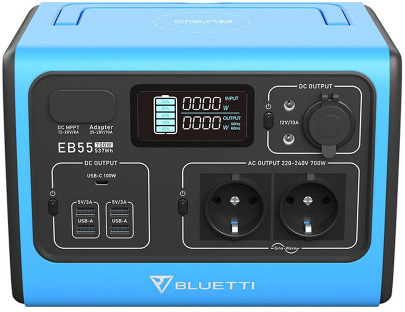 Зарядна станцiя Bluetti EB55 (537 Вт*год /700 Вт) фото