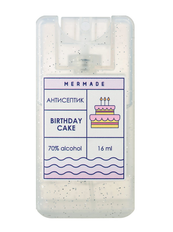 Антисептик-спрей для рук Mermade - Birthday Cake 16 ml MRA0011S фото