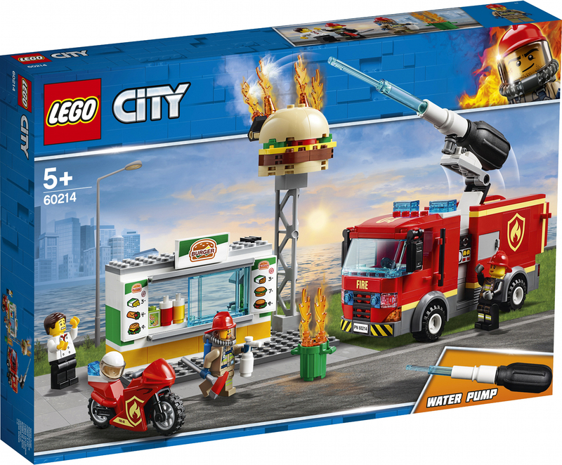 Конструктор LEGO City Пожежа в бургер-барі 60214 фото