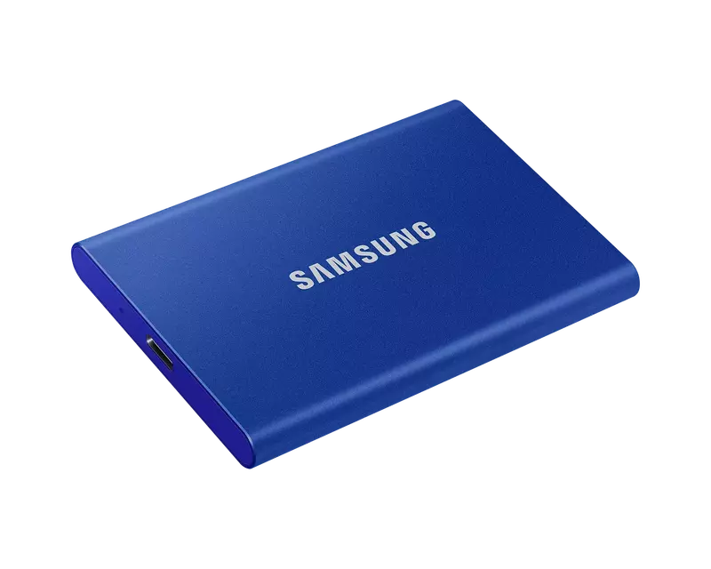 Зовнiшнiй SSD Samsung T7 1Tb USB 3.2 Type-C синій фото