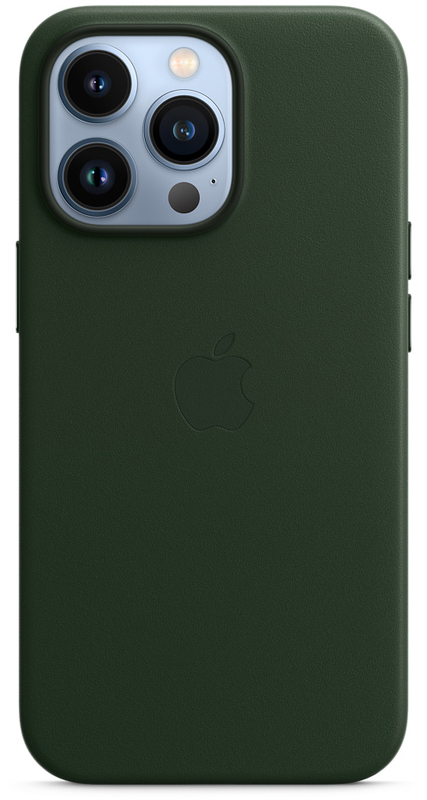Чохол iPhone 13 Pro Leather Case with MagSafe (Sequoia Green) MM1G3ZE/A фото
