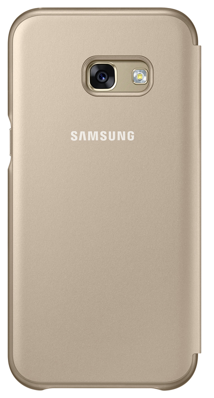 Чехол-книжка Samsung Neon Flip для Galaxy A3 2017 (золото) фото