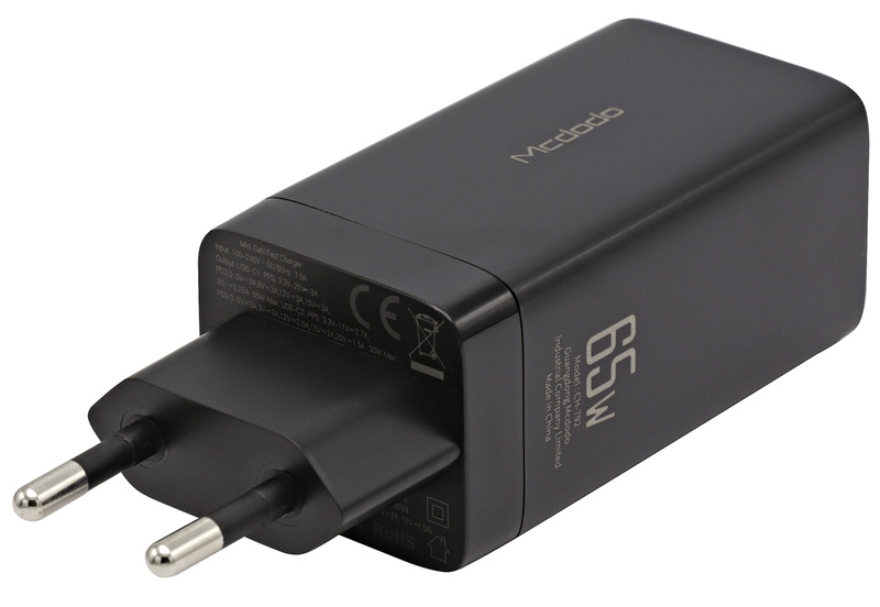 Универсальное ЗУ McDodo (CH-7921) 65W Dual Type-C + USB Mini фото