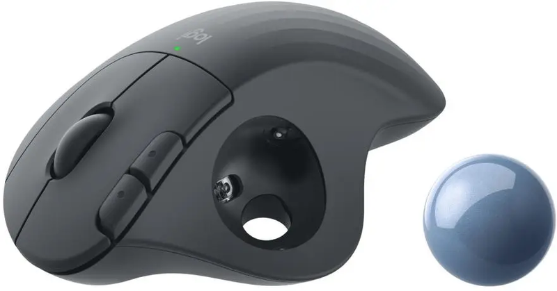 Миша Logitech M575 ERGO трекбол Bluetooth (Graphite) 910-005872 - фото - №1